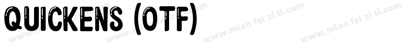 QUICKENS (OTF)字体转换